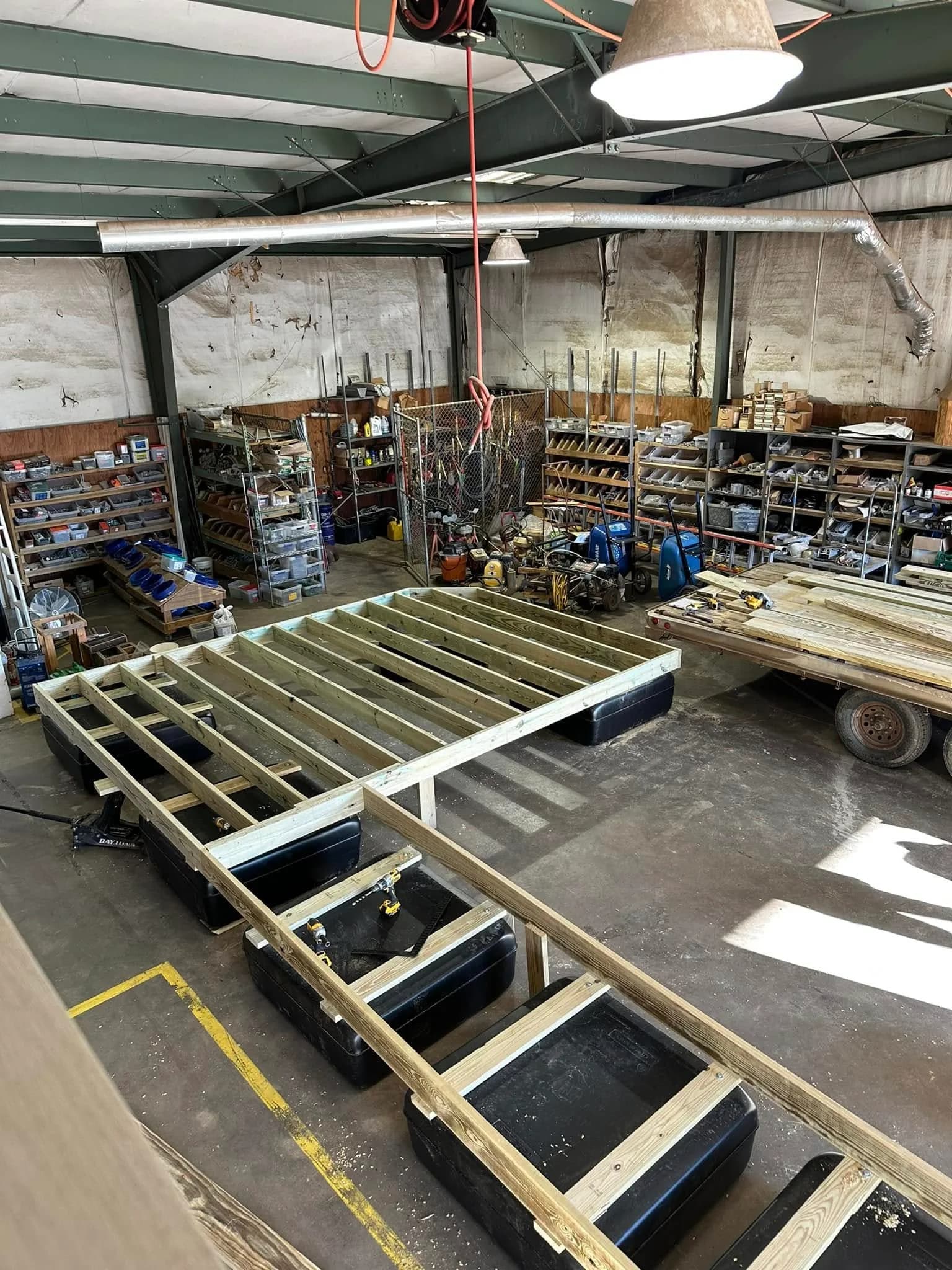 Custom Docks waterfront construction work