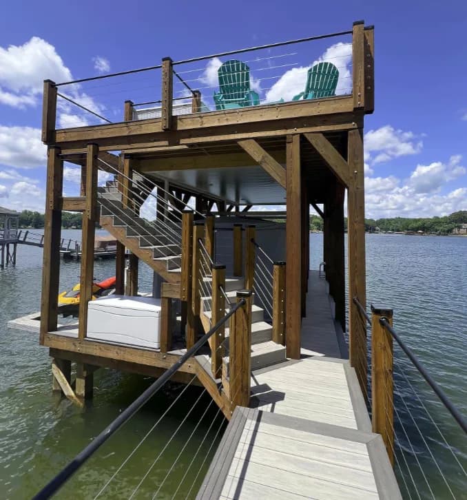 Custom Docks waterfront construction work