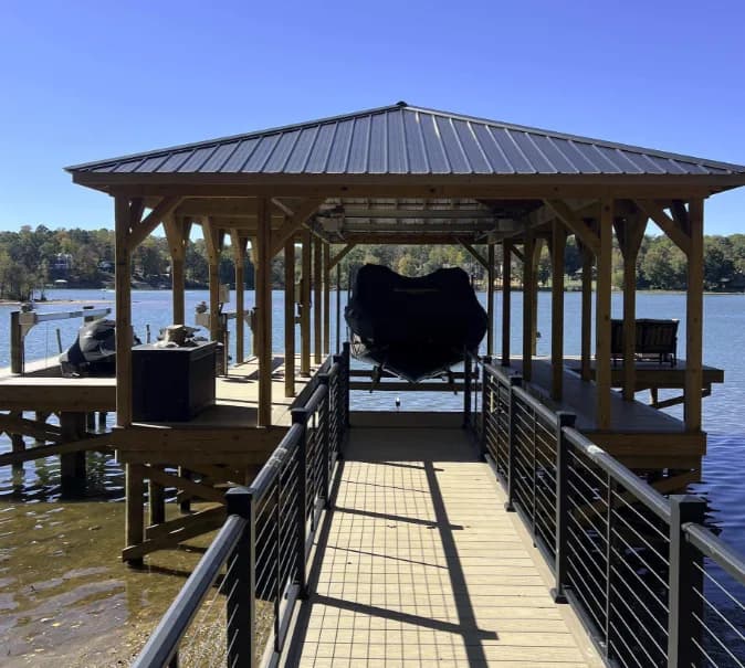Custom Docks waterfront construction work