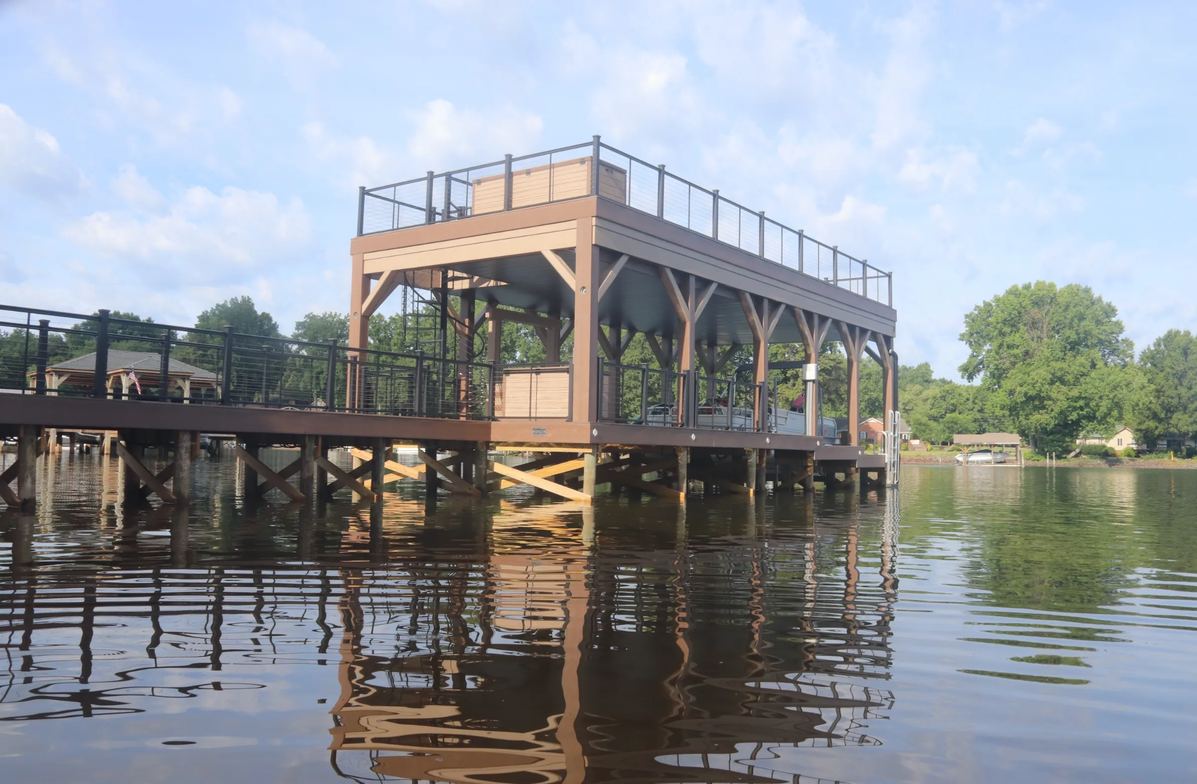 Custom Docks waterfront construction work