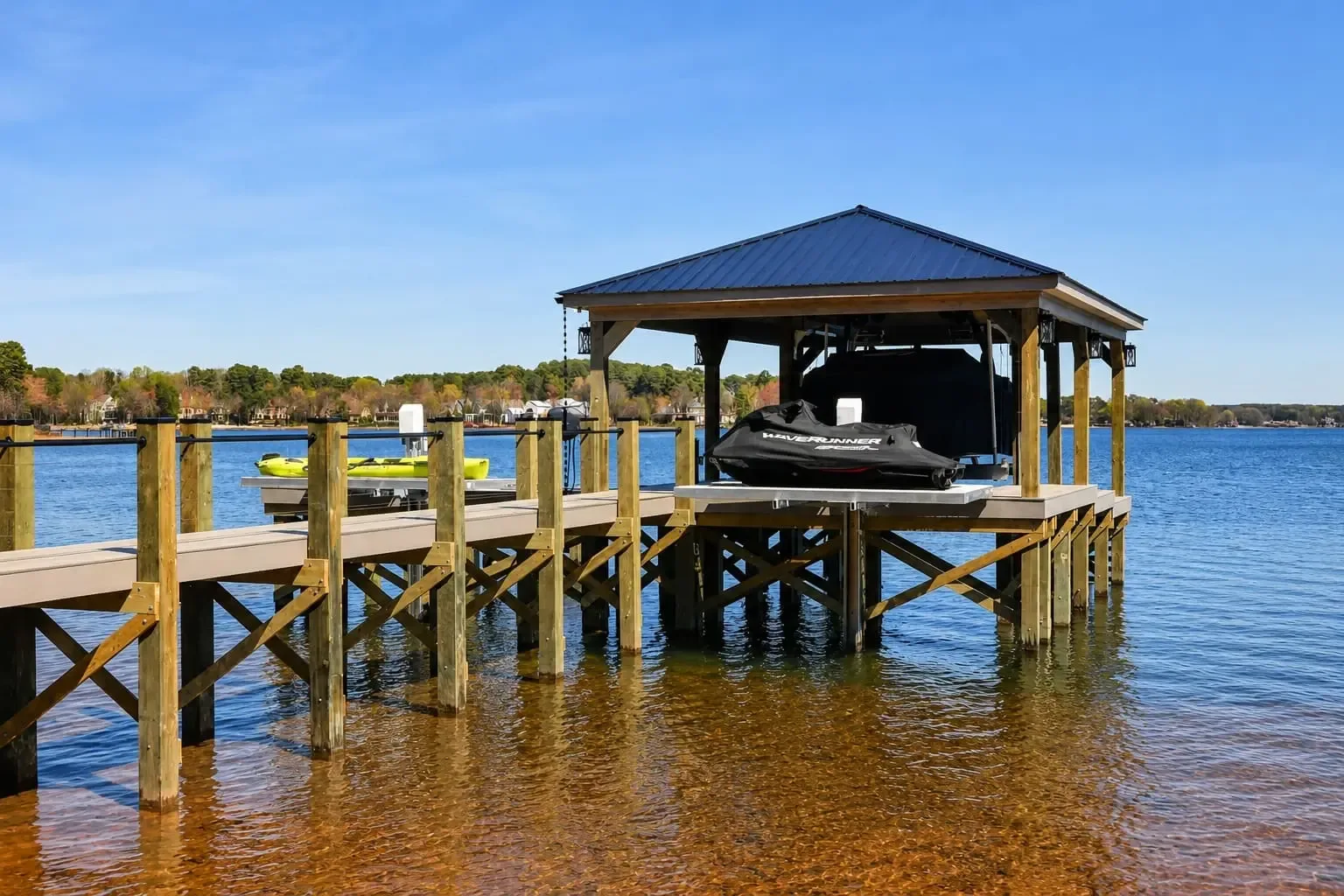 Custom Docks waterfront construction work