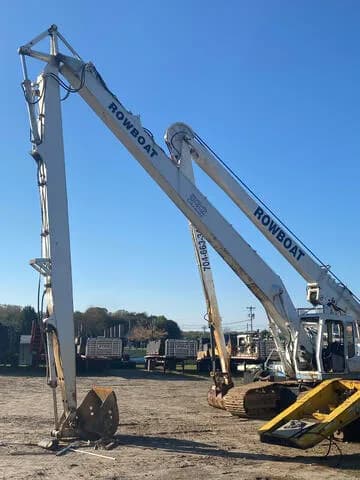 Dredging waterfront construction work