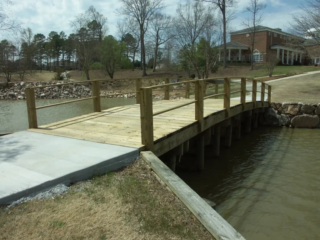 Golf Course Bridges and Boardwalks waterfront construction work