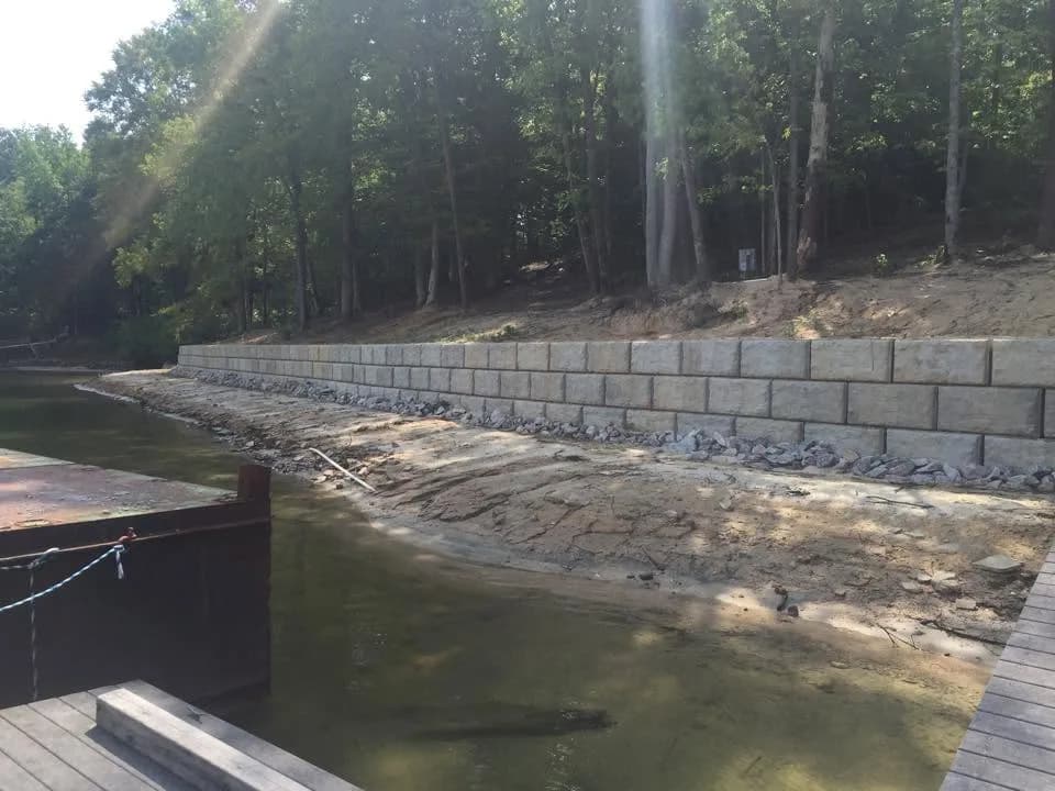 Seawalls waterfront construction work
